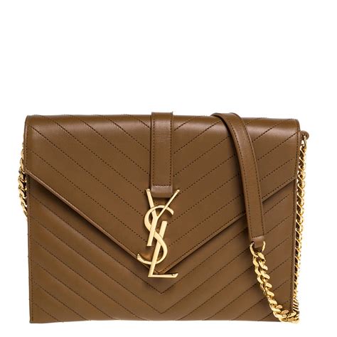 ysl monogram clutch chain|authentic ysl handbag clutch.